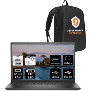 Vostro 3530 Intel Core I5 1334U 12GB 1tb SSD 15.6" Fhd Fdos Taşınabilir Bilgisayar & Per4 Çanta N3404PVNB3530UP308