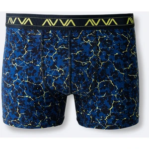 Erkek İndigo Kamufulaj Desenli Tekli Boxer A42Y9531