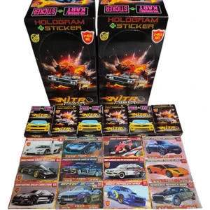 Emrah Gültekin Nitro Power 1453 Bd Araba Kartları Yapışkanlı Hologramlı Nostalji ve Süper Araba Oyun Kağıtları