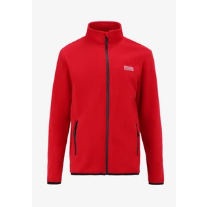 Discovery Expedition Düz Kırmızı Erkek Polar Sweatshırt D4WM-SWT3994