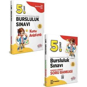 Editör Yayınları 5. Sınıf Bursluluk Sınavı Konu Anlatımı - Soru Bankası Set