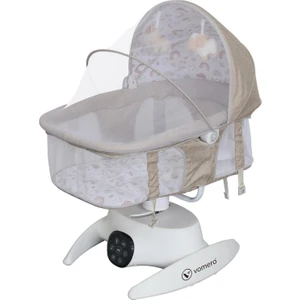 Rosy Elektrikli Otomatik Sallanan Bebek Beşiği ve Ana Kucağı, 5 Farklı 3D Sallanma Hızı, Uzaktan Kumanda Ile Kontrol