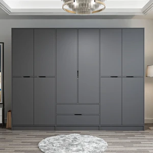 Elina 6 Kapaklı Dolap Antrasit Antrasit