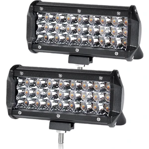 Sis lambası çift renk sarı beyaz 24 led çakarlı 72w 12-24v set / LASS281