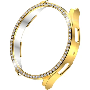 Samsung Galaxy Watch 4 5 6 7 Fe 40MM Uyumlu Parlak Taşlı Ekran Kasa Kılıf Koruyucu