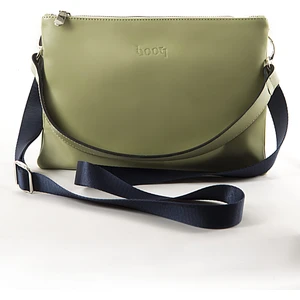 Hooq Design Yeşil Deri El ve Omuz Çantası