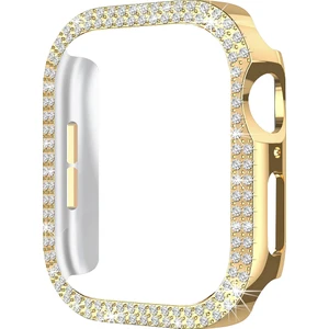 Apple Watch 10. Nesil 46MM Uyumlu Parlak Taşlı 360 Tam Koruma Kapak Kılıf