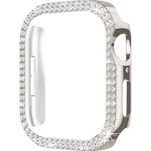 Apple Watch 10. Nesil 46MM Uyumlu Parlak Taşlı 360 Tam Koruma Kapak Kılıf
