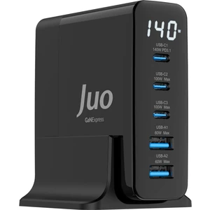 140W Gan Pd 3.1 Masaüstü Hızlı Şarj Cihazı 3 Type-C + 2 Usb-A iPhone & MacBook & Laptop Uyumlu Şarj Aleti