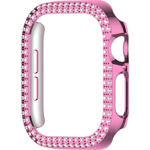 Apple Watch 10. Nesil 42MM Uyumlu Parlak Taşlı 360 Tam Koruma Kapak Kılıf