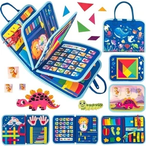 1 2 3 4 Yaşındaki Ler Için Küçük Yürümeye Başlayan Meşgul Tahta Montessori Oyuncakları, Tokalı Duyusal Tahta Ince Motor Becerilerini Öğrenmek Için Eğitici Aktiviteler, Kız Erk (Yurt Dışından)
