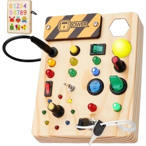 Montessori Yürüyor Busy Board, 27 LED Işık 1 Yaşındakiler Için Montessori Oyuncakları (Yurt Dışından)