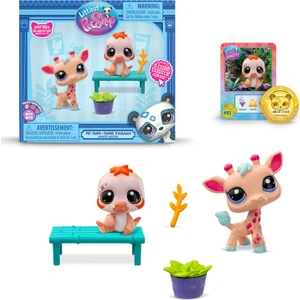 Littlest Pet Shop 2'li Paketa 00586 G7#93-G7#92 Zürafa-Tembel Hayvan