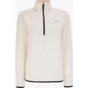 Discovery Expedition Düz Beyaz Kadın Polar Sweatshırt D4WL-SWT3929