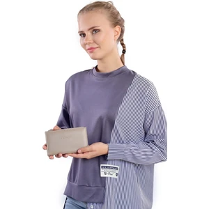 023 Çıtçıtlı Fermuarlı Cüzdan Vizon