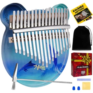 KLX-650 Okyanus Cam Kalimba 17 Tuşlu Full Set