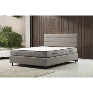Motya Baza+Başlık 150*200 Yatak Set-Acık Gri