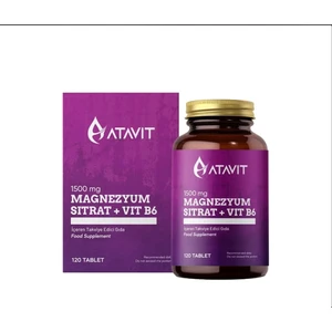 Magnezyum Sitrat + Vit B6 120 Tablet