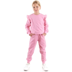 Kız Çocuk Fırfır Detaylı Trend Eşofman Takımı AK2515