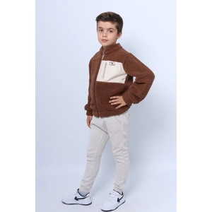 Erkek Çocuk Peluş Alt-Üst Takım Fermuarlı E2