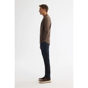 Avva Erkek Vizon Mono Yaka Kruvaze Torba Cepli Yün Karışımlı Triko Regular Fit Hırka A42Y5153