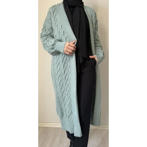 Kışlık Kadın Uzun Oversize Triko Hırka – Şık ve Konforlu Tasarım