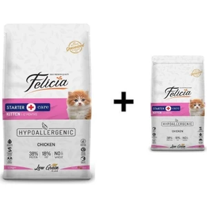 Kitten Tavuklu Yavru Kedi Maması 12 kg + 1 Adet Felicia Kitten Tavuklu Yavru Kedi Maması 2 kg
