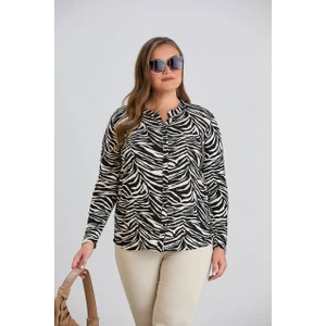 Kadın Viskon Kumaş Anne Gömlek Penye