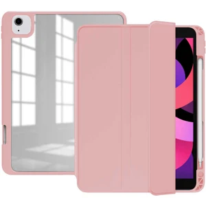 Heptek İletişim Apple iPad Air 11 2024 Kılıf Kalem Bölmeli Arkası Şeffaf A2602 A2603 A2604 A2605 (Nort)