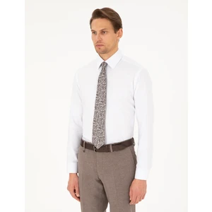 Pierre Cardin Erkek Beyaz Regular Fit Uzun Kollu Gömlek 50292309-VR013