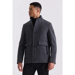 Antrasit Regular Fit Yan Cep Erkek Kaban