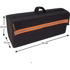 Araba Bagaj Düzenleyici - Turuncu Reflektörlü Organizer  Çok Bölmeli Araç Düzenleme Çantası