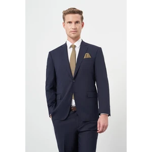 Lacivert Mono Yaka 4 Drop Comfort Fit Rahat Kesim Basic Takım Elbise 1001245309
