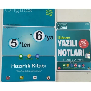 Tonguç Akademi 5. Sınıf Yazılı Notları 1. Dönem 5'ten 6'ya Hazırlık Seti