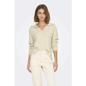 Onlmaggıe Lıfe Ls Splıt Neck cc Knt Beyaz 15324310