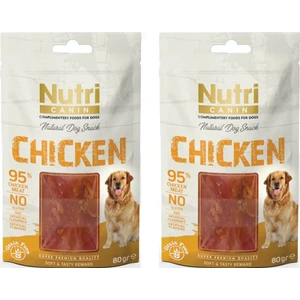 Nutri Canin Tavuklu Fileto Tahılsız Köpek Ödülü 80 Gr. x 2 Adet