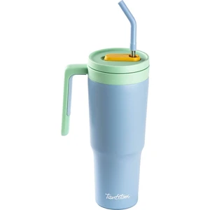 020-01-MAVİ Pipetli Paslanmaz Çelik Termos Bardak 1.2l