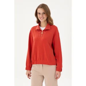 U.S. Polo Assn. Kadın Kiremit Sweatshirt 50292356-VR031