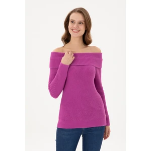 U.S. Polo Assn. Kadın Fuşya Kazak /Triko 50293116-VR023