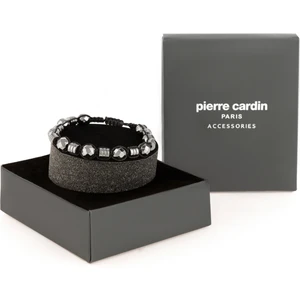 Pierre Cardin Erkek Siyah Metal Bileklik 50306635-049