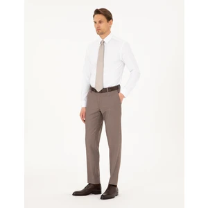 Pierre Cardin Erkek Açık Kahverengi Ex. Slim Fit Kumaş Pantolon 50296562-VR002