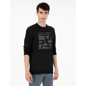 Pierre Cardin Erkek Siyah Regular Fit Sweatshirt 50298969-VR046