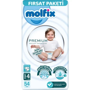 Premium Bebek Bezi Beden:4 (7-14KG) Maxi 54 Adet Fırsat Pk
