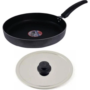 32CM Çelik Kapaklı Balık-Yufka-Börek-Izgara-Bazlama Tavası