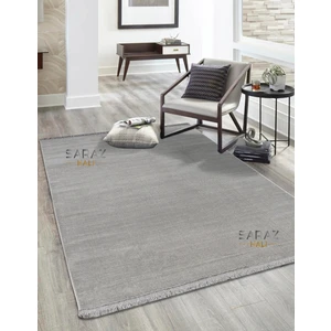 Parma Düz Gri Model Dokuma Halı Kilim Yolluk Salon Halısı Modern Dokuma