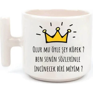 Baskı Tech Prens Olur Mu Öyle Şey Ben Senin Sözlerinle Incinecek Biri Miyim Baskılı T Kulp Kupa Bardak
