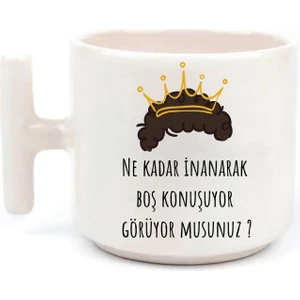 Baskı Tech Prens Ne Kadar Inanarak Boş Konuşuyor Görüyor Musun Baskılı T Kulp Kupa Bardak