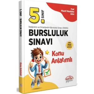 Editör Yayınları 5. Sınıf Bursluluk Sınavı Konu Anlatımlı Karekod Çözümlü