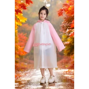 Çocuk Yağmurluğu, Sticker Çıkartma Yapıştırmalı, Sırt Çanta Korumalı Renk Seçenekli, Eva, Cepli, Kokusuz