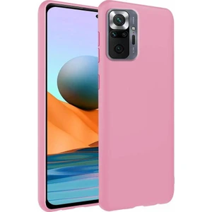 Piyasa Sepeti Xiaomi Redmi Note 10 Pro İnce Mat Silikon Kılıf Pembe